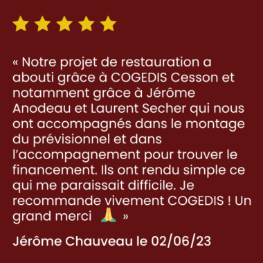 Jérôme Chauveau - avis positif
