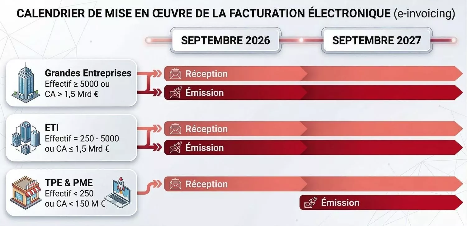 Calendrier facture électronique