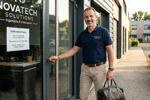 fermeture entreprise été